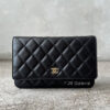 Chanel Black Wallet on Chain in Caviar Leather and Gold Hardware