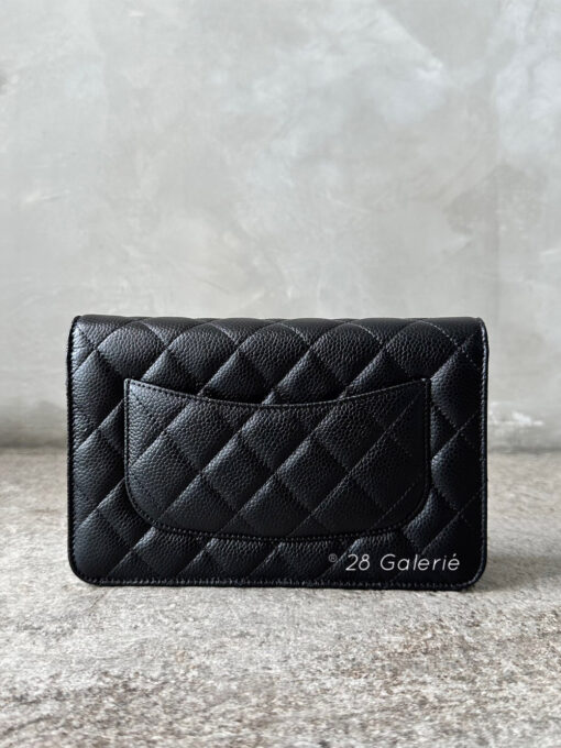 Chanel Black Wallet on Chain in Caviar Leather and Gold Hardware