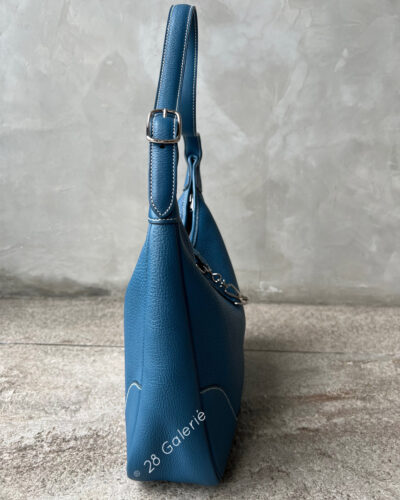 Hermes Thalassa Blue Trim 31 in Togo Leather and Palladium Hardware