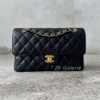 Chanel Black Small Double Flap in Caviar Leather and Gold