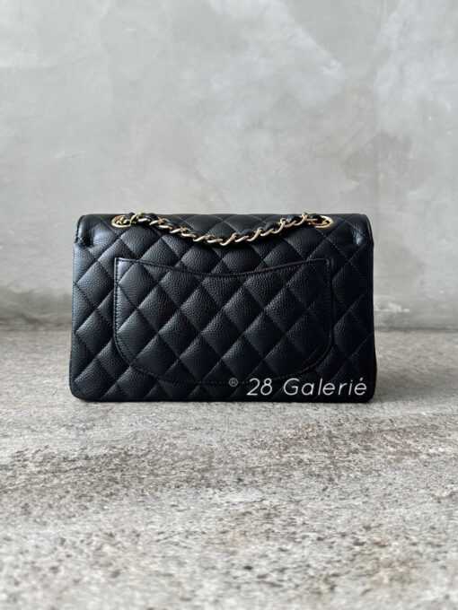 Chanel Black Small Double Flap in Caviar Leather and Gold