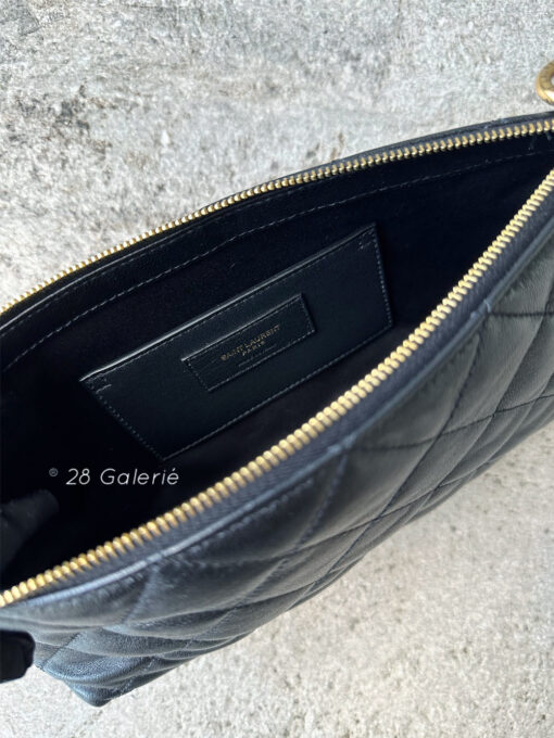 Saint Laurent I-Care Maxi Shopping Tote in Quilted Lambskin Leather Maxi and Aged Gold Hardware