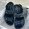 Chanel 22S Denim Gate No. 5 Dad Sandals Size 36-37