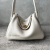 Hermes Beton Lindy 26 in Clemence Leather and Gold Hardware