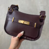 Hermes Rouge Sellier Mini Jypsiere in Evercolor Leather and Gold Hardware