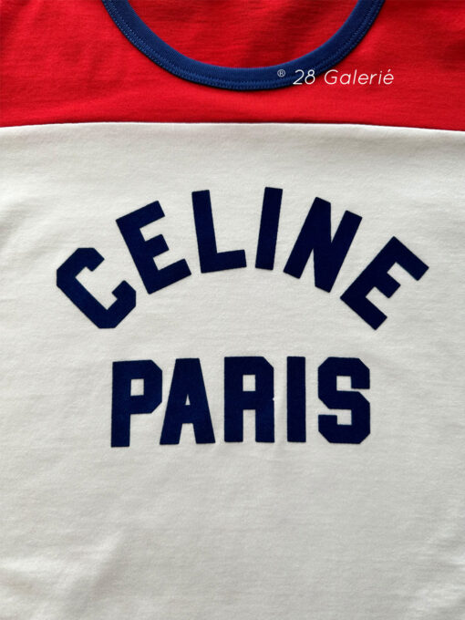 Celine 2023 F/W Celine Paris 70’s T-Shirt in Cotton Jersey (Small)