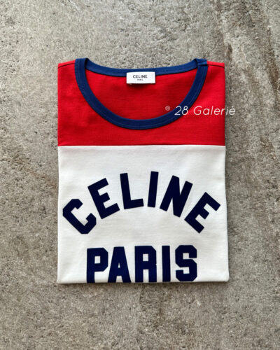 Celine 2023 F/W Celine Paris 70’s T-Shirt in Cotton Jersey (Small)