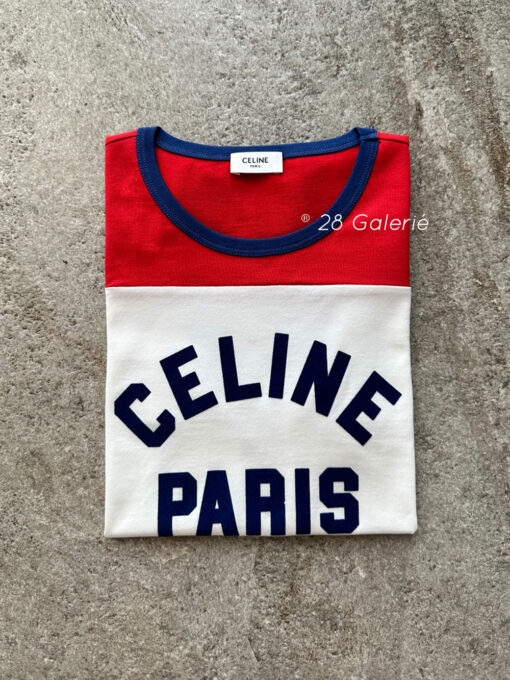 Celine 2023 F/W Celine Paris 70’s T-Shirt in Cotton Jersey (Small)