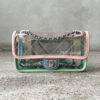 Chanel Lambskin PVC Medium Coco Splash Flap Blue Green