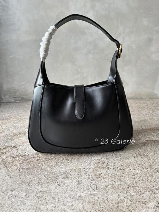 Gucci Black Leather Jackie 1961 Shoulder Bag