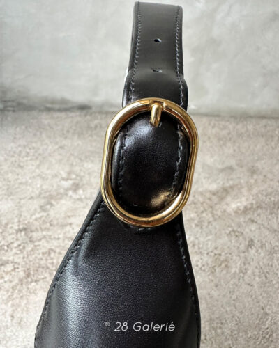 Gucci Black Leather Jackie 1961 Shoulder Bag