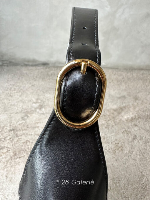 Gucci Black Leather Jackie 1961 Shoulder Bag