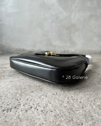 Gucci Black Leather Jackie 1961 Shoulder Bag