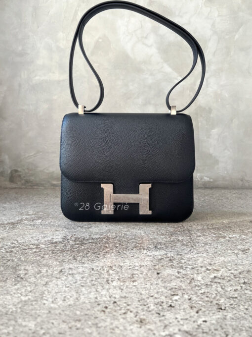 Hermes Black Constance 24 in Epsom Leather & Gold Hardware