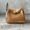 Hermes Mini Lindy 20 in Biscuit Togo Leather and Gold Hardware