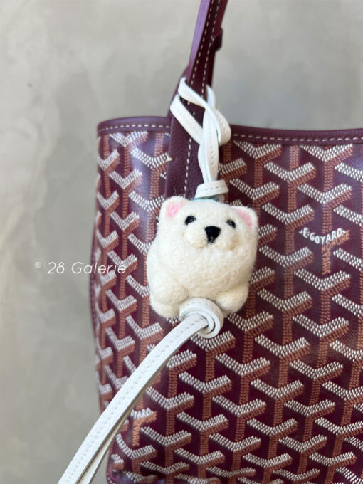 LOEWE Chow Dog Felt Charm