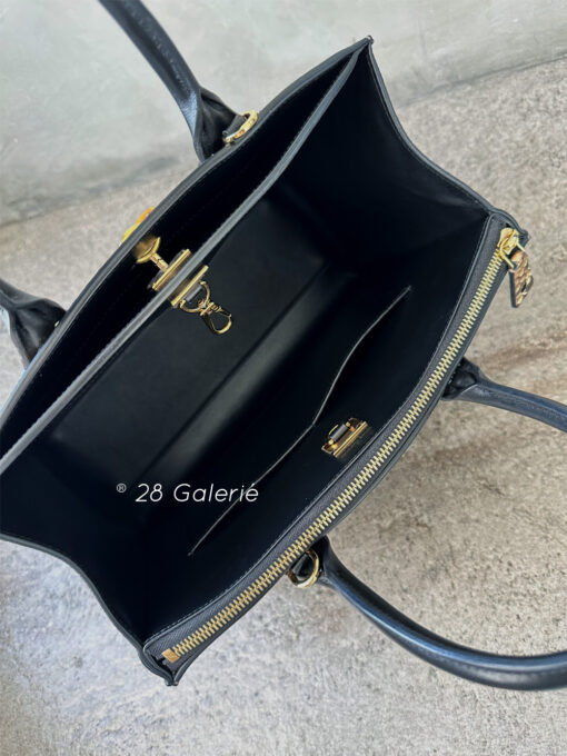 Louis Vuitton Black Leather and Python City Steamer with Gold Hardware