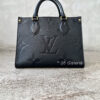 Louis Vuitton Black On The Go PM Monogram Empreinte in Embossed Cowhide Leather and Gold Hardware