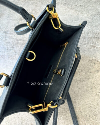 Louis Vuitton Black On The Go PM Monogram Empreinte in Embossed Cowhide Leather and Gold Hardware