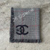 Chanel 23/24 FW Extra Large Logo Cashmere Scarf