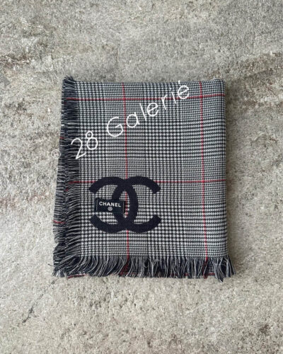 Chanel 23/24 FW Extra Large Logo Cashmere Scarf