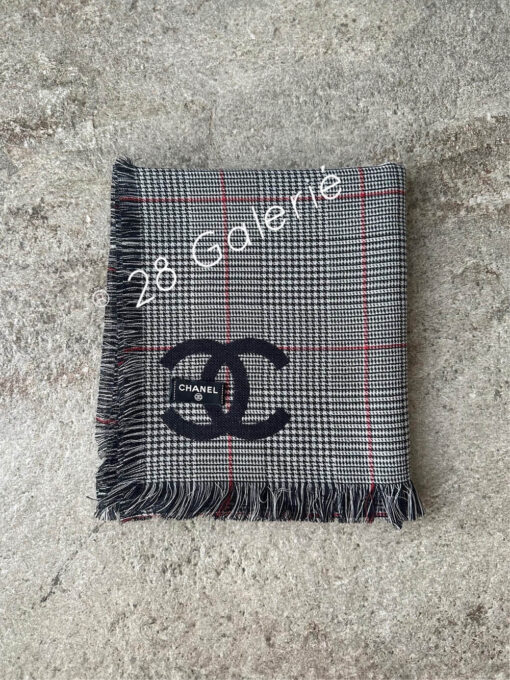 Chanel 23/24 FW Extra Large Logo Cashmere Scarf