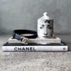 Chanel Logo Belt in Resin Pearl and Calfskin Leather s80