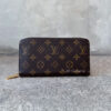 Louis Vuitton Zippy Wallet in Monogram Canvas & Gold Hardware (Fuchsia Interior)