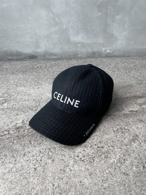 Celine Pin Striped Baller Cap Size 58 (Medium)