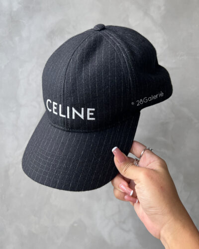 Celine Pin Striped Baller Cap Size 58 (Medium)