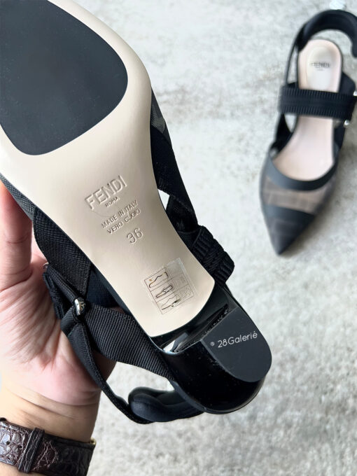 Fendi Black Mesh Colibri Pumps in Size 36