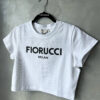 Fiorucci Milan White Cropped Tee