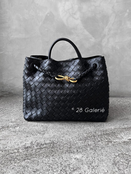 Bottega Venetta Medium Black Andiamo Bag