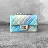 Chanel 24A Iridescent Ombre Mini Rectangular Flap in Lambskin Leather and Light Gold Hardware