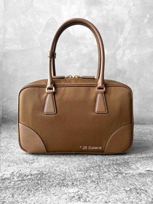 Prada Medium Re-Edition 1978 in Cork Nylon and Saffiano Leather