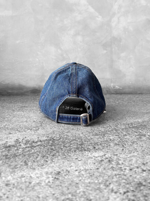 Celine Denim Baseball Hat in Trail Wash