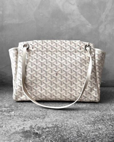 Goyard Sand Rouette Souple in Goyardine Canvas/Chevroches Calfskin Leather