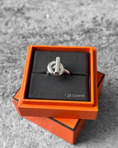 Hermes Silver Bague Echappee Rin