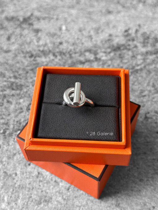 Hermes Silver Bague Echappee Rin