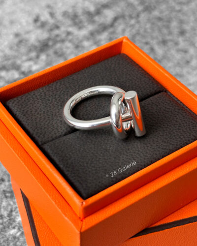 Hermes Silver Bague Echappee Rin