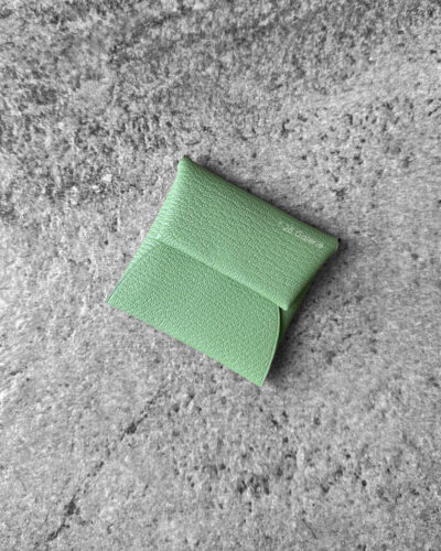 Hermes Vert Criquet Bastia Change Purse in Epsom Leather