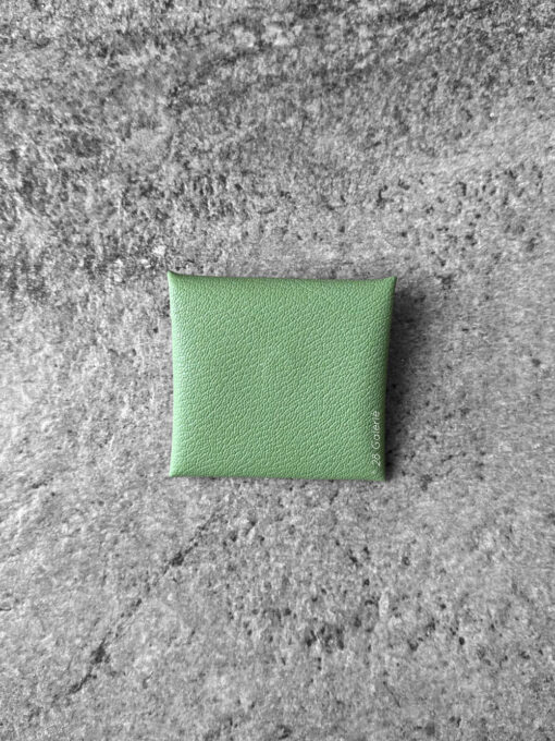 Hermes Vert Criquet Bastia Change Purse in Epsom Leather