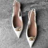 Valentino Garavani Ivory VLogo Moon 20 Embellished Leather Pumps in Calfskin Leather