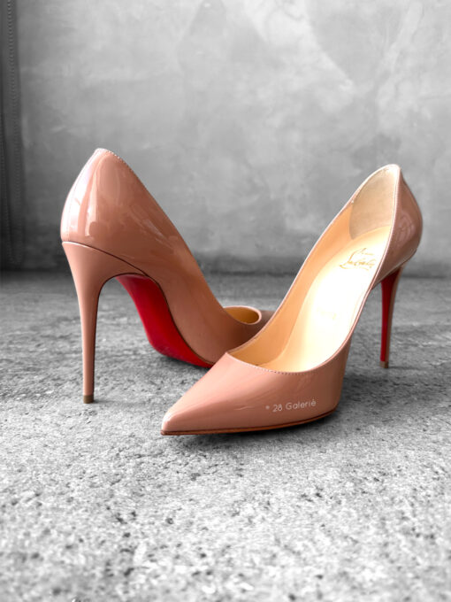 Christian Louboutin Nude 120 Pumps in Patent Leather