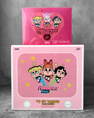 Pop mart One Whole Set Crybaby x Powerpuff Girls Series Figures and Display TV Container