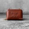 Celine Clutch on Chain Cuir Triomphe in Smooth Calfskin - Tan