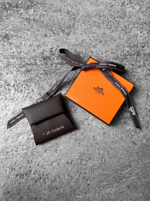 Authentic Hermes Ecorce Bastia Change Purse in Epsom Leather