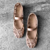 Valentino Pink Signature Vlogo Ballerina Flats in Mesh Fabric