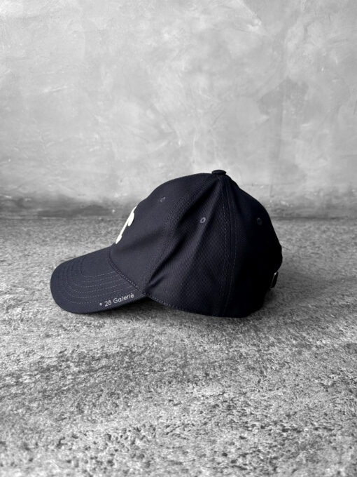 Celine Black with White Logo Baseball Cap