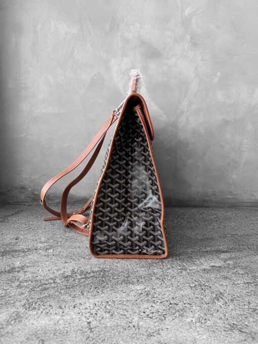 Goyard Black and Tan Saint Leger Backpack